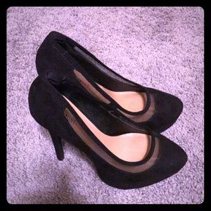 Just Fab black platform heels
